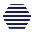 thumbnail image 1 of Balery 6 Pcs Navy Blue And White Stripesleather Coasters Set, Drink Table Cup Coasters For Living Room Kitchen Coffee Decor, 1 of 1