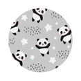 thumbnail image 1 of Balery 6 Pcs Pandasbetween Clouds And Starsleather Coasters Set, Drink Table Cup Coasters For Living Room Kitchen Coffee Decor, 1 of 9