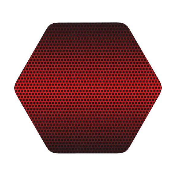 Balery 6 Pcs Red Geometricleather Coasters Set, Drink Table Cup Coasters For Living Room Kitchen Coffee Decor
