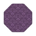 thumbnail image 1 of Balery 6 Pcs Retro Florals Purpleleather Coasters Set, Drink Table Cup Coasters For Living Room Kitchen Coffee Decor, 1 of 9