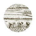 thumbnail image 1 of Balery 6 Pcs Rice Harvestleather Coasters Set, Drink Table Cup Coasters For Living Room Kitchen Coffee Decor, 1 of 9