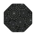 thumbnail image 1 of Balery 6 Pcs Spider Web Blackleather Coasters Set, Drink Table Cup Coasters For Living Room Kitchen Coffee Decor, 1 of 9