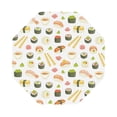 thumbnail image 1 of Balery 6 Pcs Sushi And Rollsleather Coasters Set, Drink Table Cup Coasters For Living Room Kitchen Coffee Decor, 1 of 9