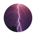 thumbnail image 1 of Balery 6 Pcs Thunderstorm Violet Purpleleather Coasters Set, Drink Table Cup Coasters For Living Room Kitchen Coffee Decor, 1 of 9