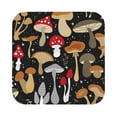 thumbnail image 1 of Balery 6 Pcs Various Mushroomsleather Coasters Set, Drink Table Cup Coasters For Living Room Kitchen Coffee Decor, 1 of 1