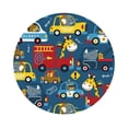 thumbnail image 1 of Balery 6 Pcs Vehicles Cartoon With Funny Driversleather Coasters Set, Drink Table Cup Coasters For Living Room Kitchen Coffee Decor, 1 of 9