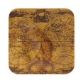 thumbnail image 1 of Balery 6 Pcs Vintage Mapleather Coasters Set, Drink Table Cup Coasters For Living Room Kitchen Coffee Decor, 1 of 9