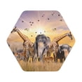 thumbnail image 1 of Balery 6 Pcs Wildlife Protectionleather Coasters Set, Drink Table Cup Coasters For Living Room Kitchen Coffee Decor, 1 of 9
