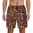 thumbnail image 1 of Balery 70s Groovy Hippie Retro Mens Swim Trunks Swim Shorts for Men Quick Dry Inseam Beach Shorts with Compression Liner Pocket-X-Large, 1 of 9