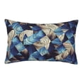thumbnail image 1 of Balery Abstract Blue Squares Pillow Covers,Bed Pilowcases,Reversible Plush Throw Pillow Covers End Pillow Encasement,Pillow Case - 14"X20", 1 of 9
