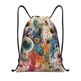 thumbnail image 1 of Balery Abstract Colorful Dripping Circles Pattern Drawstring Backpack Bag Sport Gym Sackpack Cinch Bags Pattern Drawstring Backpack Bag Sport Gym Sackpack Cinch Bags -Medium, 1 of 6