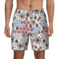 thumbnail image 1 of Balery Abstract Floral Mens Swim Trunks Swim Shorts for Men Quick Dry Inseam Beach Shorts with Compression Liner Pocket-Medium, 1 of 9