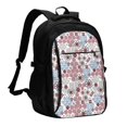 thumbnail image 1 of Balery Abstract Floral Print USB Charging Backpack for Men and Women - Water-Resistant, Anti-Theft Laptop Backpack with USB Port for Travel, Work, School, and College, 1 of 7