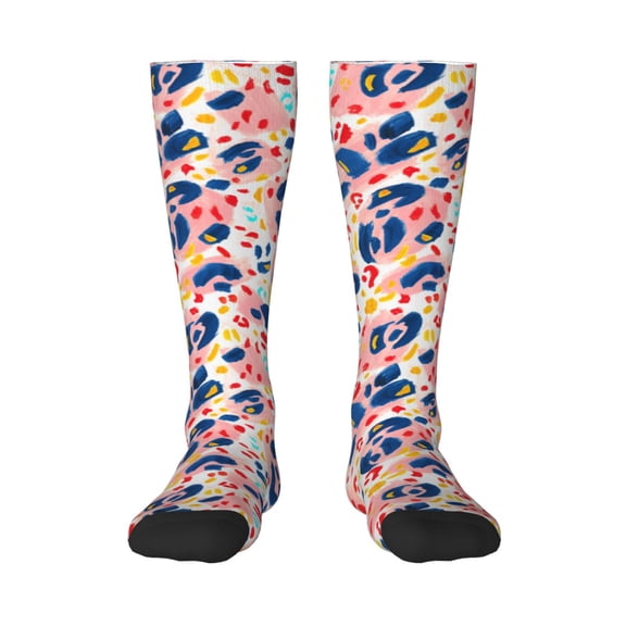 Balery Abstract Leopard Print Fun Novelty Socks Men'S Women'S Crew Socks Funny Crazy Novelty Socks Quirky And Cool Socks