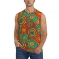 thumbnail image 1 of Balery Abstract Pattern Men's Sleeveless Muscle Shirts Workout Tank Top, Moisture Wicking, Odor Protection-Medium, 1 of 8