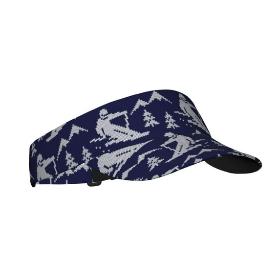 Balery Abstract Skiing Sport Wear Athletic Visor Sun Sports Visor Hat Visor Adjustable Cap for Women and Men (One Size)