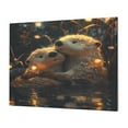 thumbnail image 1 of Balery Adorable Otter Pair Hug Pattern Canvas Decorative Picture – 30x40in Premium Wall Art, Modern Canvas Print for Home Decor（Horizontal）, 1 of 6