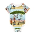 thumbnail image 1 of Balery African Women Pattern Baby Climbing Clothes Infant Bodysuit Cute Infant Bodysuit Baby Romper-3 Months, 1 of 1