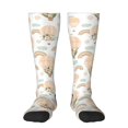 thumbnail image 1 of Balery Air Balloon And Flower Fun Novelty Socks Men'S Women'S Crew Socks Funny Crazy Novelty Socks Quirky And Cool Socks, 1 of 9