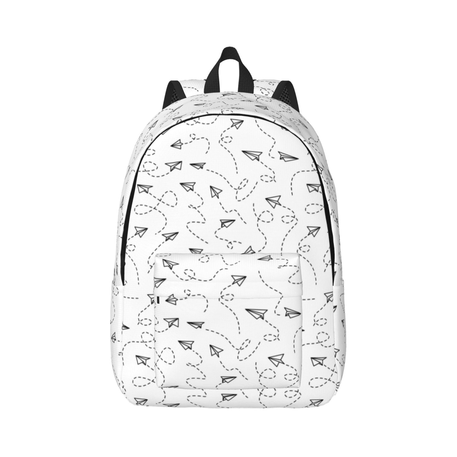 Balery Airplane Vintage Canvas Backpack for Men and Women Large