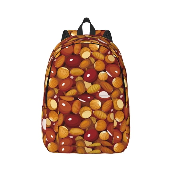 Balery Almond Nuts Vintage Canvas Backpack for Men and Women - Large Capacity, Durable Travel Laptop Bag for School, Work, Hiking, and Outdoor Activities