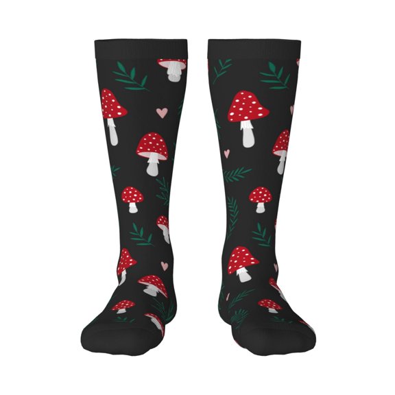 Balery Amanita Mushroom Fun Novelty Socks Men'S Women'S Crew Socks Funny Crazy Novelty Socks Quirky And Cool Socks