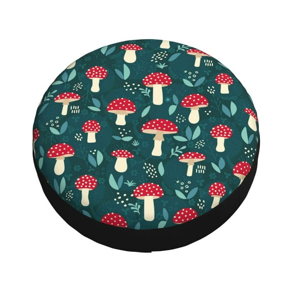 Balery Amanita Mushroom Tire Covers - Tough Tire Wheel Protector for Truck, SUV, Trailer, Camper, RV -16 inch