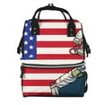 thumbnail image 1 of Balery American Astronaut Runs Forward Mummy Backpack - Waterproof Twill Canvas, Large Capacity Diaper Bag with Multiple Pockets and Adjustable Straps, 1 of 6