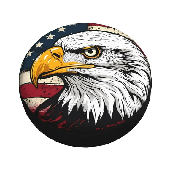 Balery American Bald Eagle Tire Covers - Tough Tire Wheel Protector for Truck, SUV, Trailer, Camper, RV -17 inch