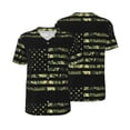 thumbnail image 1 of Balery American Flag Camo Baseball Jersey for Men Casual Button Down Shirts Short Sleeve Active Team Sports Uniform-4X-Large, 1 of 9
