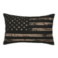 thumbnail image 1 of Balery American Flag With Desert Camouflage Pillow Covers,Bed Pilowcases,Reversible Plush Throw Pillow Covers End Pillow Encasement,Pillow Case - 14"X20", 1 of 9