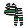 thumbnail image 1 of Balery American Flag Pattern Pajama Sets for Women Long Sleeve 2 Piece Sleepwear Loungewear Sets Soft PJ's with Pockets Long Sleeve Comfy Pj Sets-X-Large, 1 of 7
