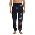 Balery American Flag Waving Print Pattern Joggers for Men Athletic