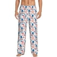 thumbnail image 1 of Balery American Gnomes print Men's Pajama Pants,Ultra Lightweight Pjs,Lounge Pant-Small, 1 of 9