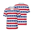 thumbnail image 1 of Balery American Patriotic Stars And Stripes Baseball Jersey for Men Casual Button Down Shirts Short Sleeve Active Team Sports Uniform-Small, 1 of 9