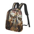 thumbnail image 1 of Balery American Wildlife Deer Forest Lightweight Backpack for Men and Women - Durable and Water-Resistant, Ideal for School, Work, Travel, and Everyday Use, 1 of 9