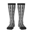 thumbnail image 1 of Balery Anchor Black Tartan Plaid Fun Novelty Socks Men'S Women'S Crew Socks Funny Crazy Novelty Socks Quirky And Cool Socks, 1 of 9