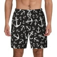 thumbnail image 1 of Balery Anchor Mens Swim Trunks Swim Shorts for Men Quick Dry Inseam Beach Shorts with Compression Liner Pocket-Large, 1 of 9