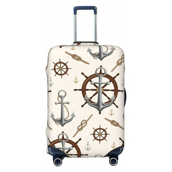 Balery Anchor With Rope Luggage Cover Protector, Scratch And Dirt Resistant, Fits 18-32 Inch Luggage - Large