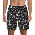 thumbnail image 1 of Balery Anchors Mens Swim Trunks Swim Shorts for Men Quick Dry Inseam Beach Shorts with Compression Liner Pocket-Large, 1 of 9
