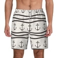 thumbnail image 1 of Balery Anchors and Ropes Mens Swim Trunks Swim Shorts for Men Quick Dry Inseam Beach Shorts with Compression Liner Pocket-X-Large, 1 of 9