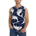 thumbnail image 1 of Balery Angry Shark Men's Sleeveless Muscle Shirts Workout Tank Top, Moisture Wicking, Odor Protection-XX-Large, 1 of 8