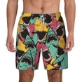 thumbnail image 1 of Balery Angry Shark Pattern Mens Swim Trunks Swim Shorts for Men Quick Dry Inseam Beach Shorts with Compression Liner Pocket-Small, 1 of 9