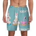 thumbnail image 1 of Balery Animal Meditation Mens Swim Trunks Swim Shorts for Men Quick Dry Inseam Beach Shorts with Compression Liner Pocket-X-Large, 1 of 9