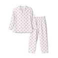 thumbnail image 1 of Balery Animal Pink Color Paw Pattern Pajama Sets for Men Long Sleeve 2 Piece Sleepwear Loungewear Sets Soft PJ's with Pockets Long Sleeve Comfy Pj Sets-Medium, 1 of 7