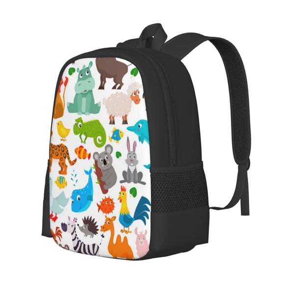 Balery Animals Backpack for Men and Women - Durable 600D Oxford Cloth -Large Capacity, Water-Resistant School, Travel, and Hiking Bag