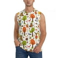 thumbnail image 1 of Balery Animals Forest Men's Sleeveless Muscle Shirts Workout Tank Top, Moisture Wicking, Odor Protection-, 1 of 8