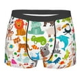 thumbnail image 1 of Balery Animals Men's Boxer Briefs, Soft and Breathable Cotton Underwear with nylon Waistband-XX-Large, 1 of 9