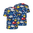thumbnail image 1 of Balery Animals Rescue Team Baseball Jersey for Men Casual Button Down Shirts Short Sleeve Active Team Sports Uniform-Small, 1 of 9