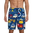 thumbnail image 1 of Balery Animals Rescue Team Men's Cotton Knit Pajama Shorts Waistband & Pockets,Short Pajama Pants-Large, 1 of 8